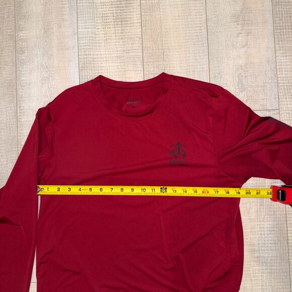 Brooks Brother Athletic Red Long Sleeve Tee Mens Medium - Picture 3 of 3